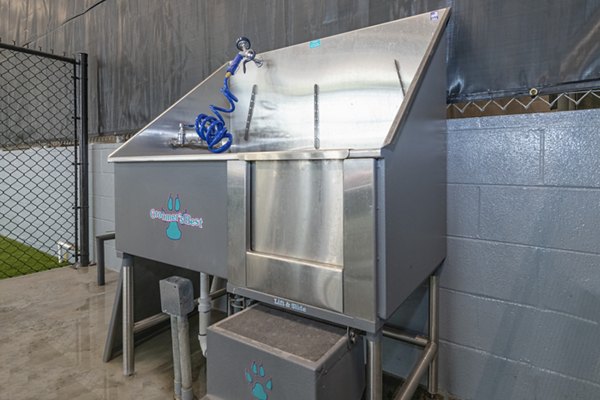 Convenient dog wash station at Canal 1535 Apartments, ideal for pet-friendly living spaces