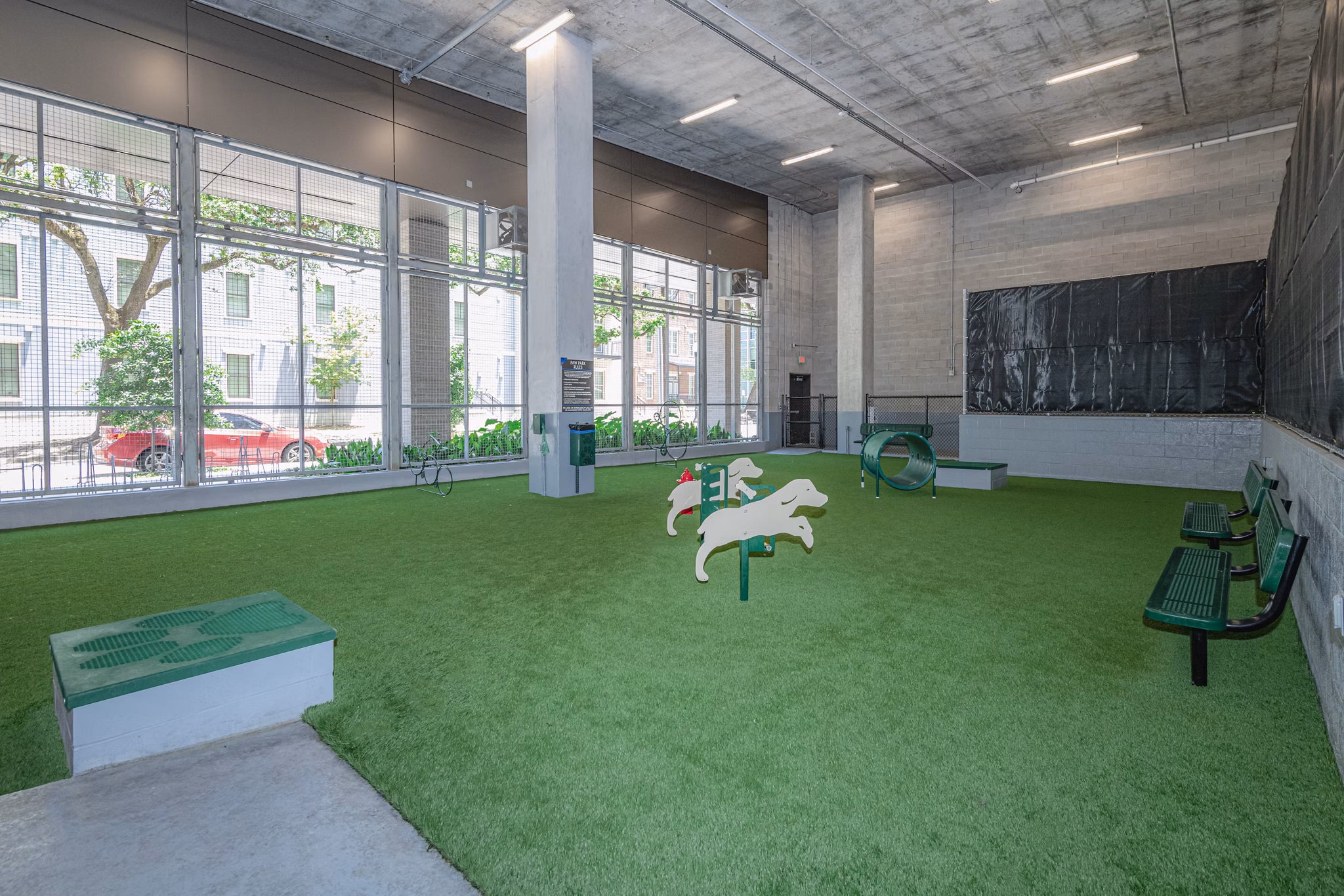 dog park at Canal 1535 Apartments