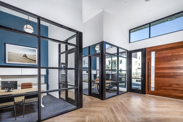 Clubhouse and leasing office at Silo Apartments: Modern amenities and welcoming spaces in luxury community