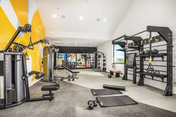 fitness center at Silo Apartments
