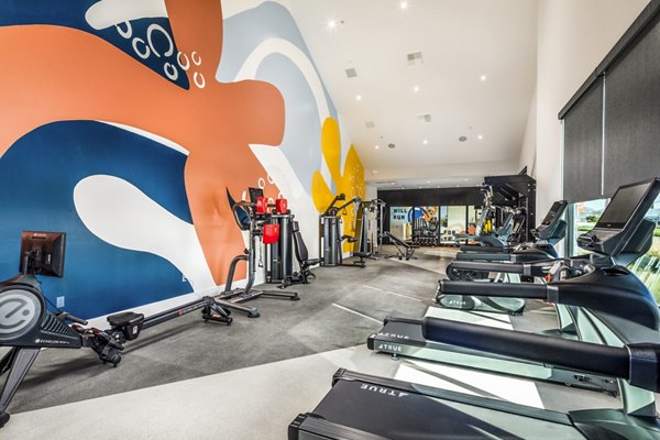 fitness center at Silo Apartments