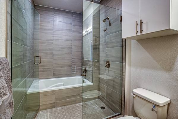 bathroom at Alexan Westerly Creek Apartments
