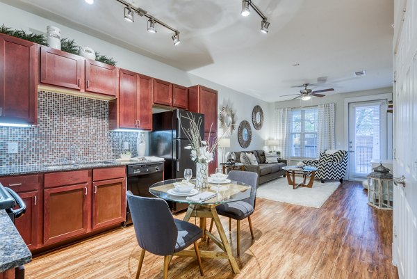 Elegant dining room with modern furnishings at Ventura Ridge Apartments, perfect for gatherings and mealtime comfort