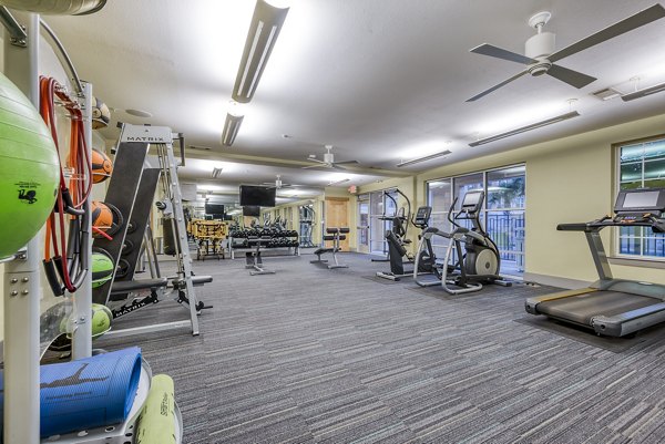 Fully-equipped fitness center with modern machines at Ventura Ridge Apartments