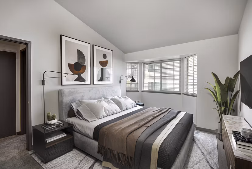 bedroom at Overlander Apartments
