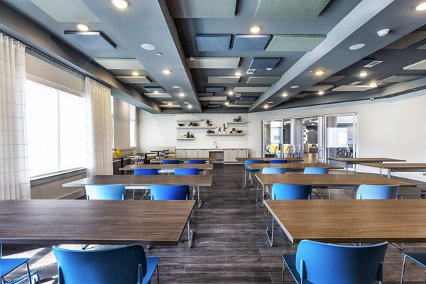 Clubhouse arts area with creative spaces at Larkspur at Creekside Apartments