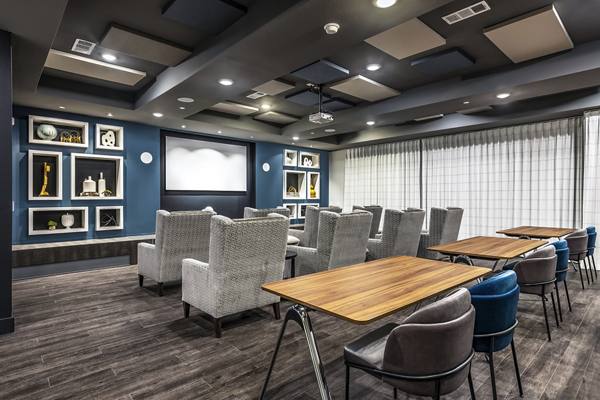 clubhouse theater at Larkspur at Creekside Apartments