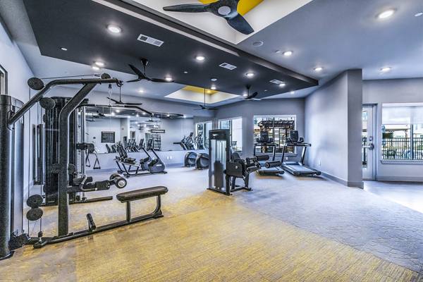 fitness center at Larkspur at Creekside Apartments