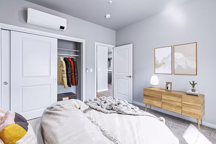 bedroom at Skyview Apartments