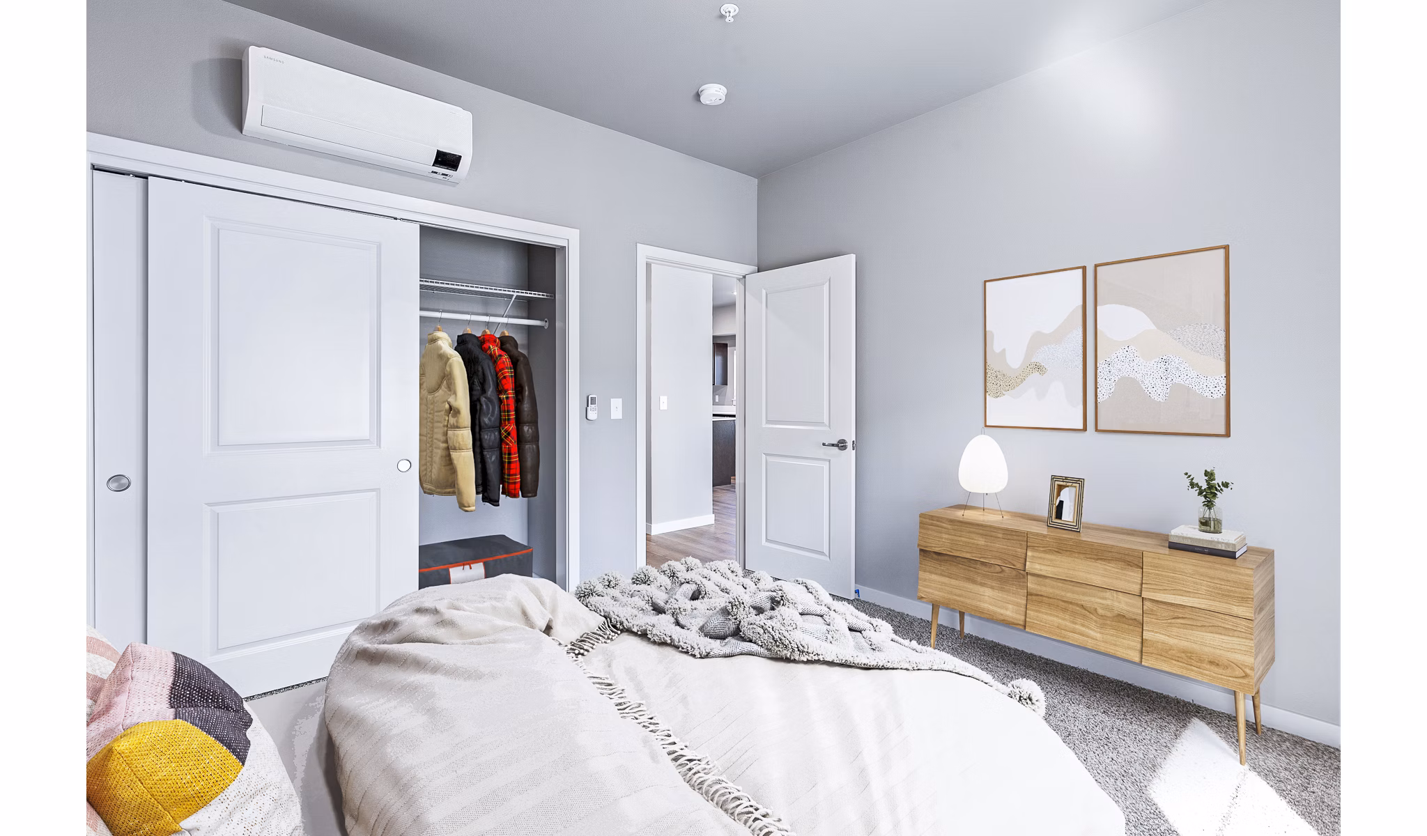 bedroom at Skyview Apartments