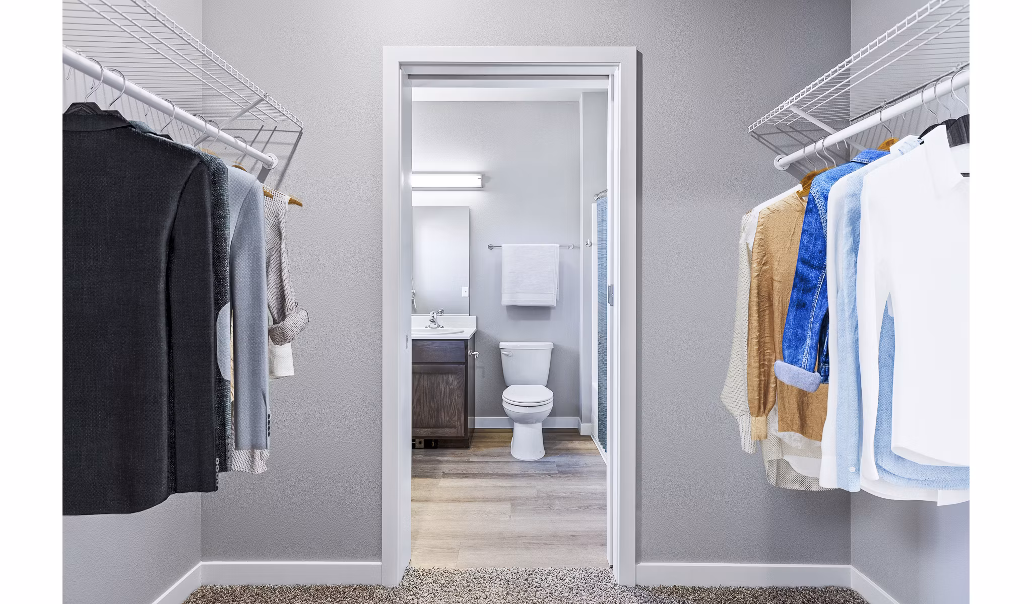 closet at Skyview Apartments
