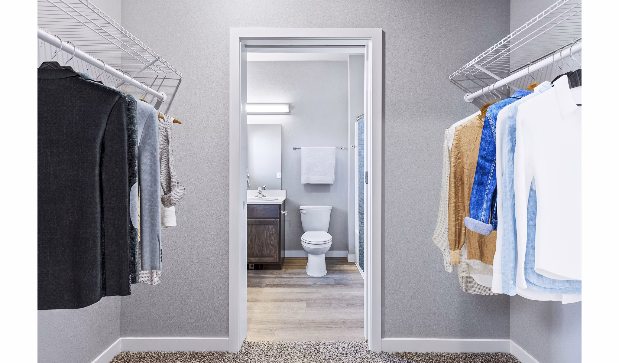 closet at Skyview Apartments