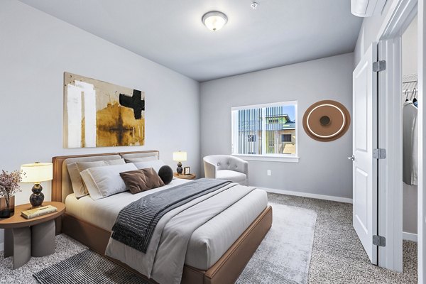 bedroom at Skyview Apartments