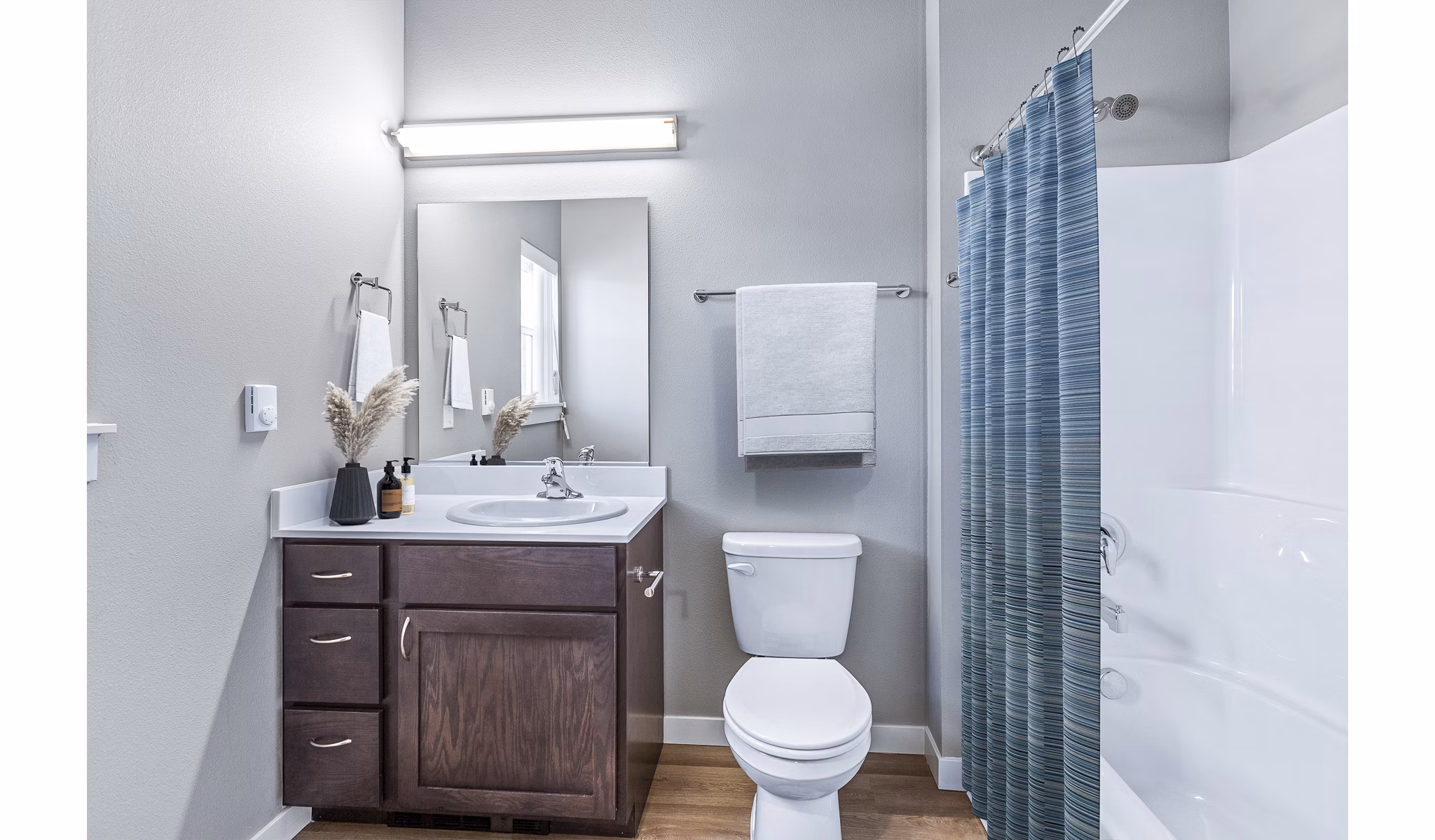 bathroom at Skyview Apartments