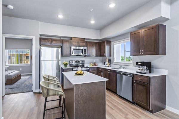 kitchen at Skyview Apartments