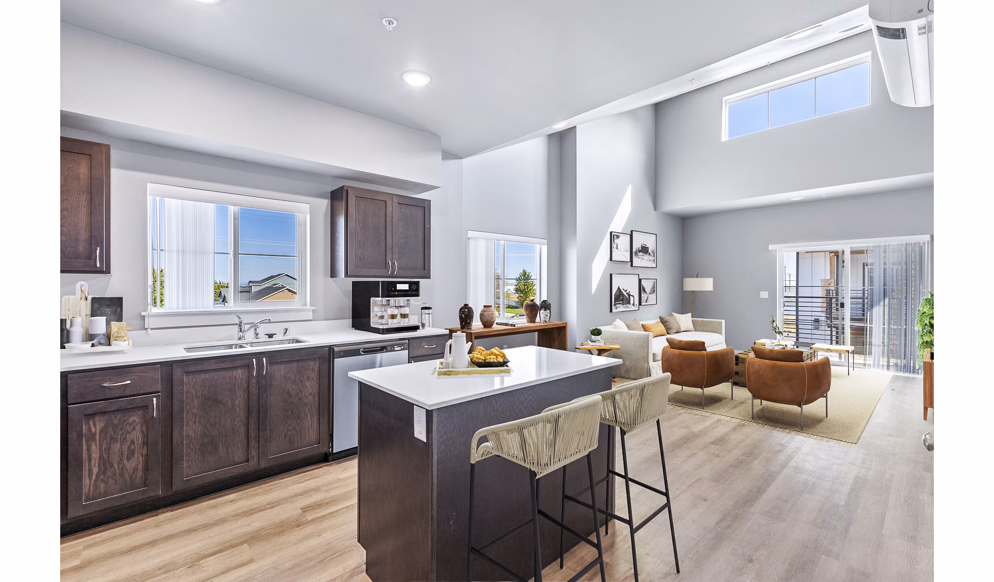 kitchen at Skyview Apartments