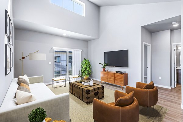 living room at Skyview Apartments