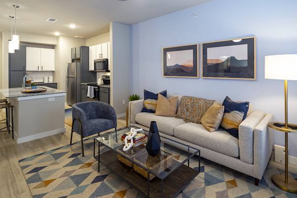 living room at Ascend at Brittmoore Apartments