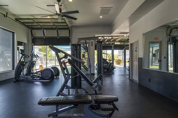 Modern fitness center with state-of-the-art equipment at Gateway at Tempe Apartments