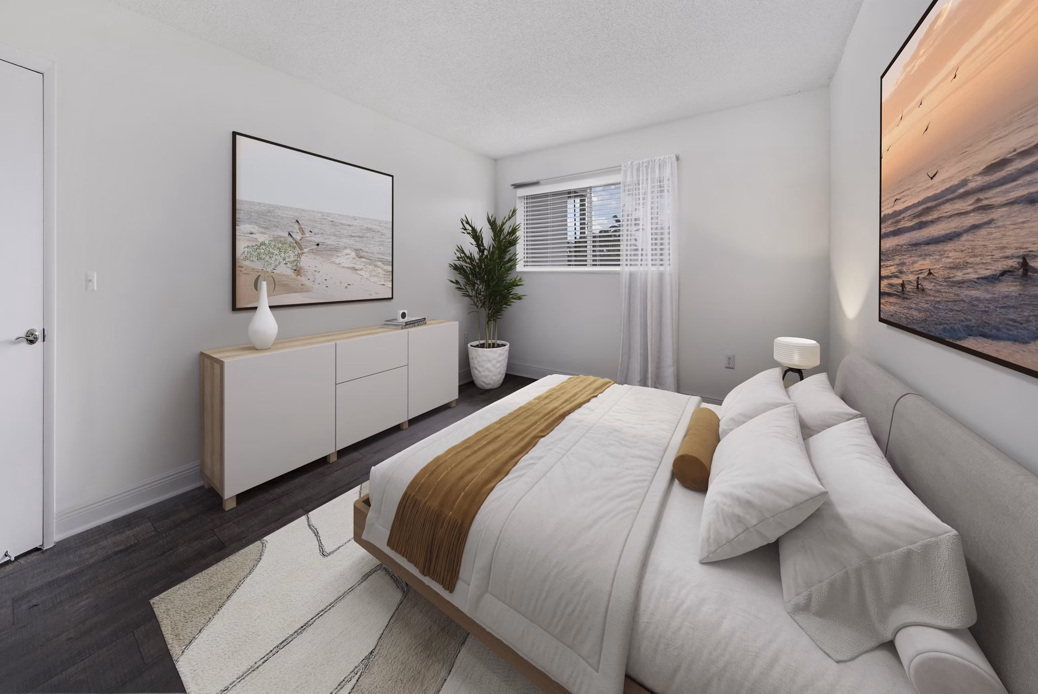 bedroom at 7 West Apartments