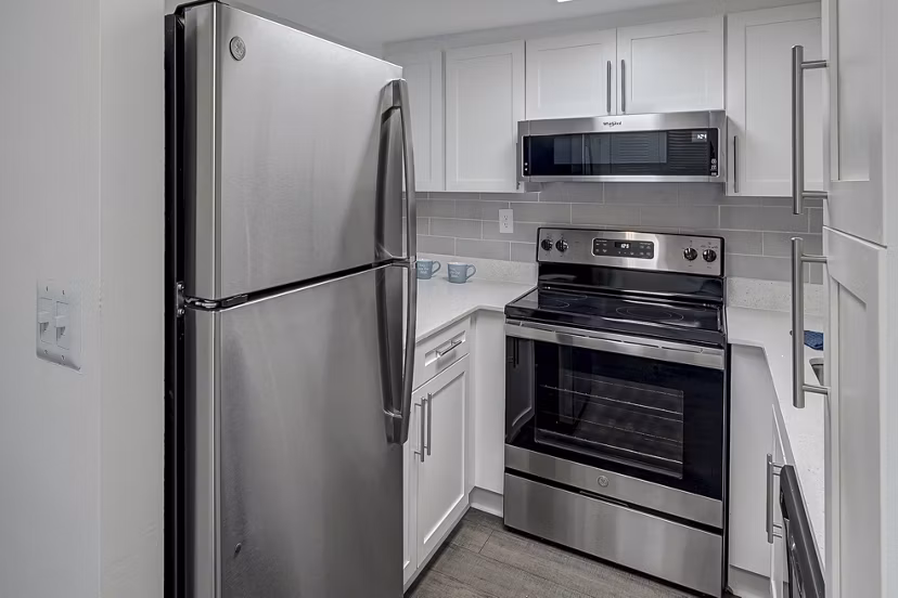 kitchen at 7 West Apartments