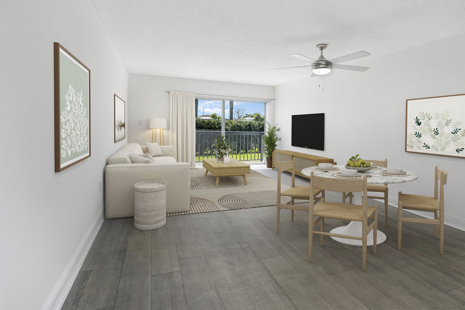 living room at 7 West Apartments