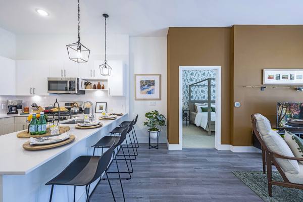 dining room at The Burrow Apartments