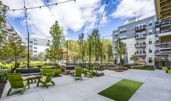patio at The Burrow Apartments