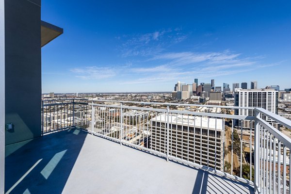 patio/balcony at The Travis Apartments