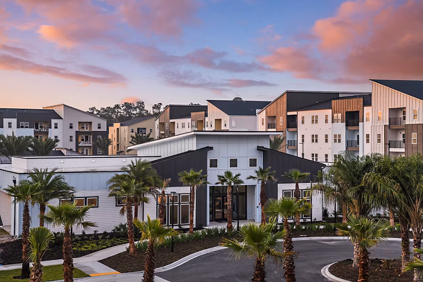 Grand Cypress Apartments: Elegant view of luxury apartments in a serene setting
