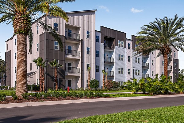 Grand Cypress Apartments: Luxury view of modern apartments in Wesley Chapel, highlighting elegant architectural design and scenic surroundings