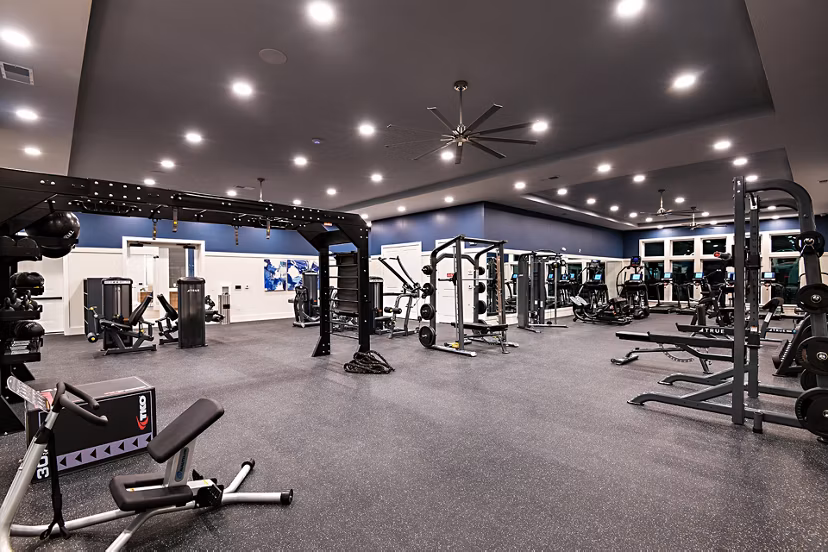 State-of-the-art fitness center with advanced equipment at Grand Cypress Apartments for a healthy lifestyle