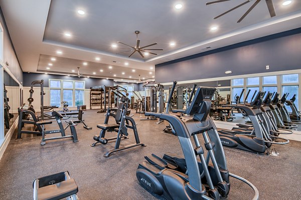 Fitness center featuring state-of-the-art equipment at Grand Cypress Apartments