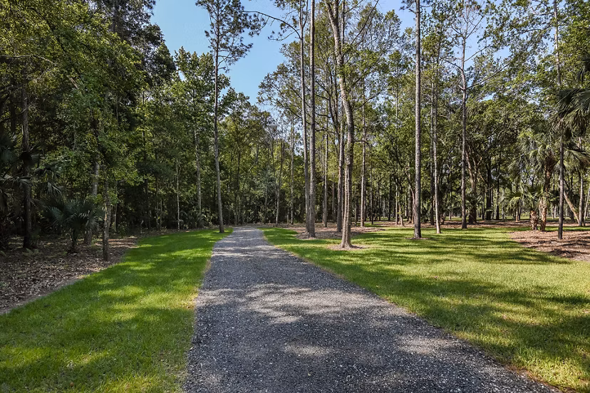 Grand Cypress Apartments: Tranquil courtyard with lush greenery and seating areas