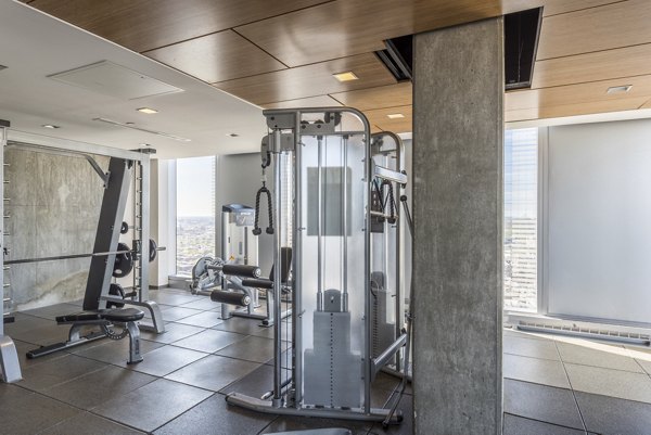 fitness center at Evo at Cira Centre South Apartments