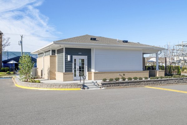 North Hill Apartments: Sleek of luxury apartment complex in an upscale neighborhood, showcasing modern architectural design