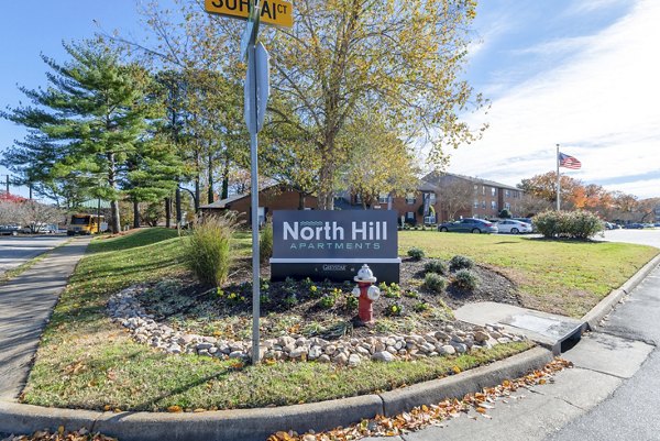 signage at North Hill Apartments