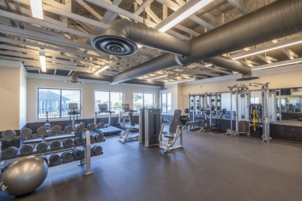 fitness center at North Hill Apartments