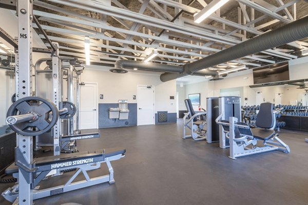 fitness center at North Hill Apartments