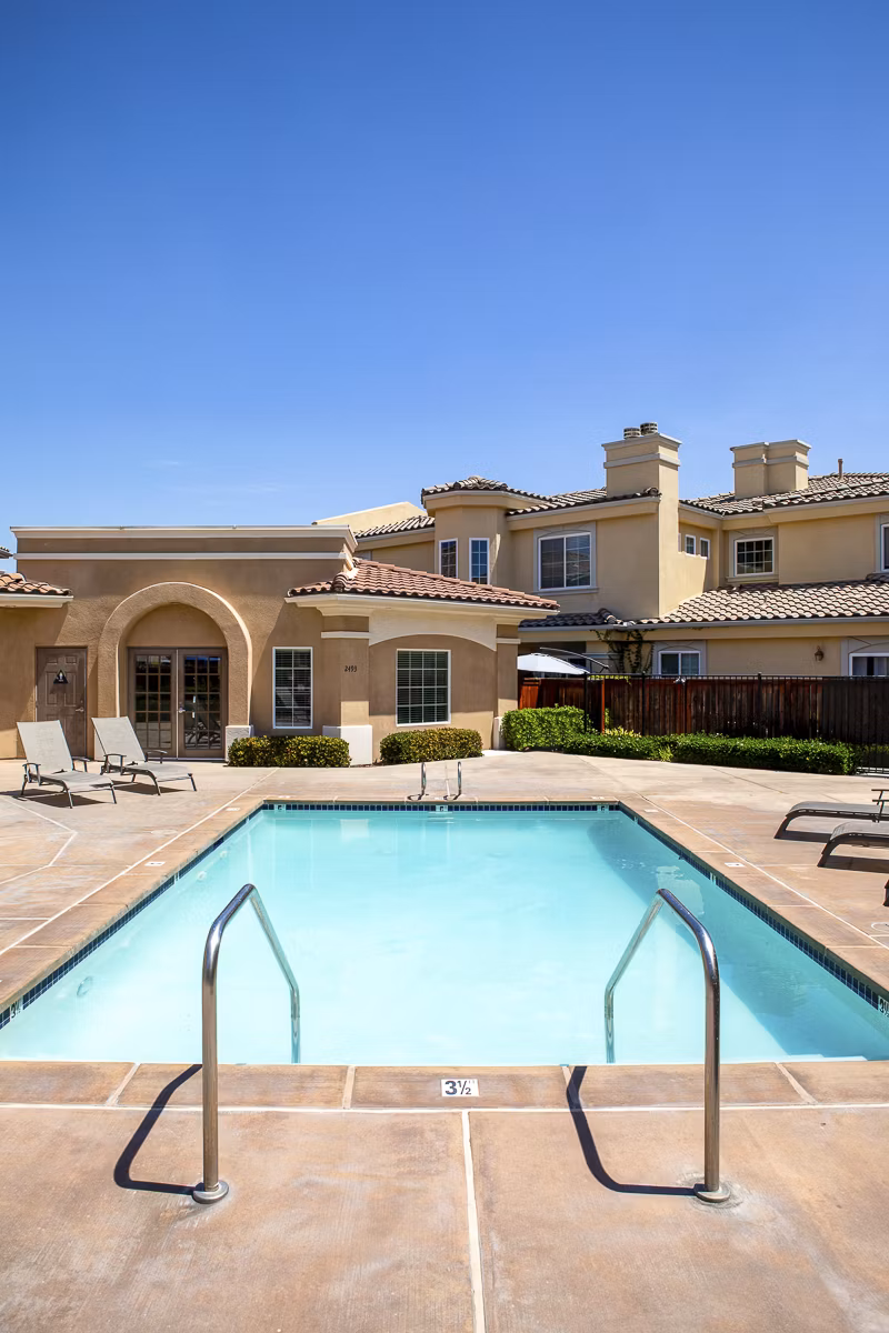 Rooftop pool with scenic views at Jackson Pointe 111 luxury apartments