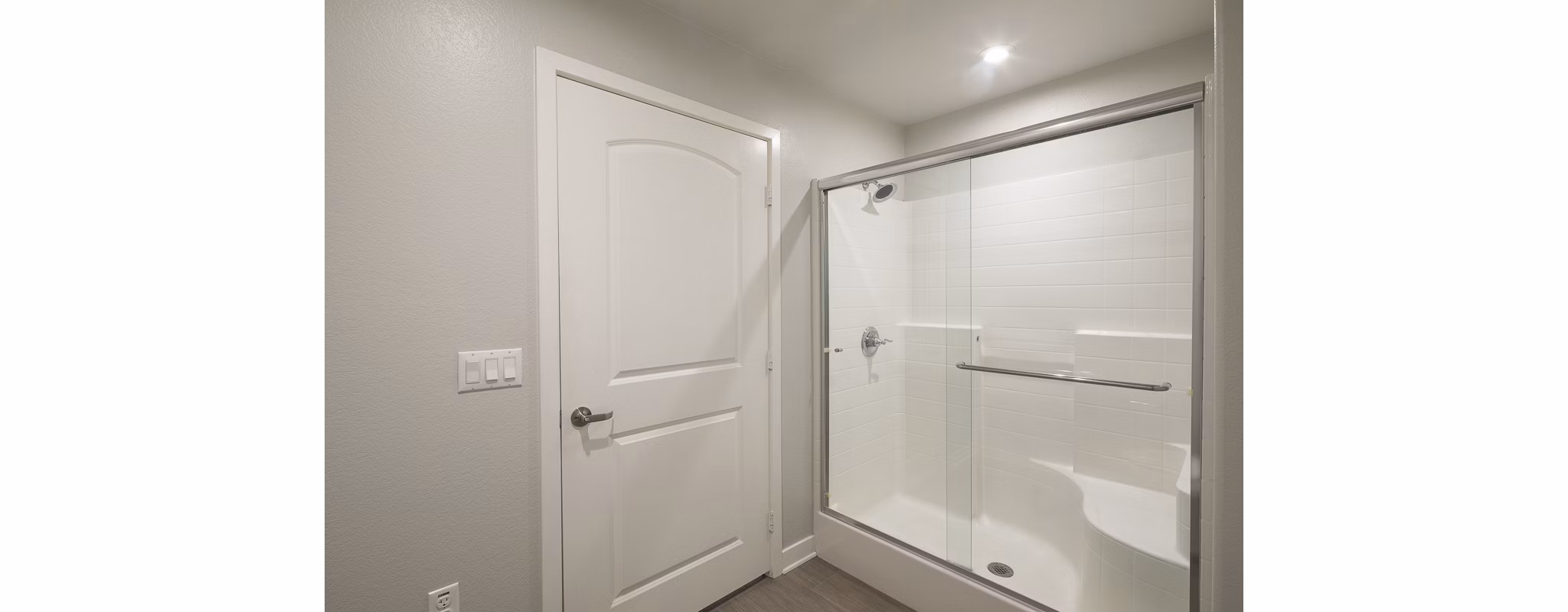 Modern bathroom with sleek fixtures at Lakeview 88 Apartments, emphasizing luxury and comfort in design