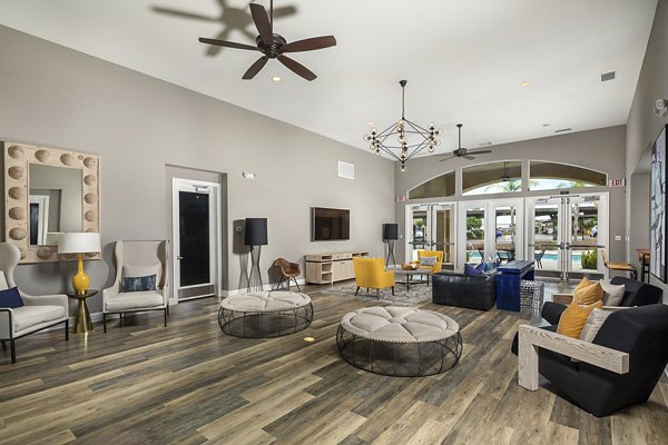 Elegant clubhouse featuring modern decor at Lakeview 88 Apartments