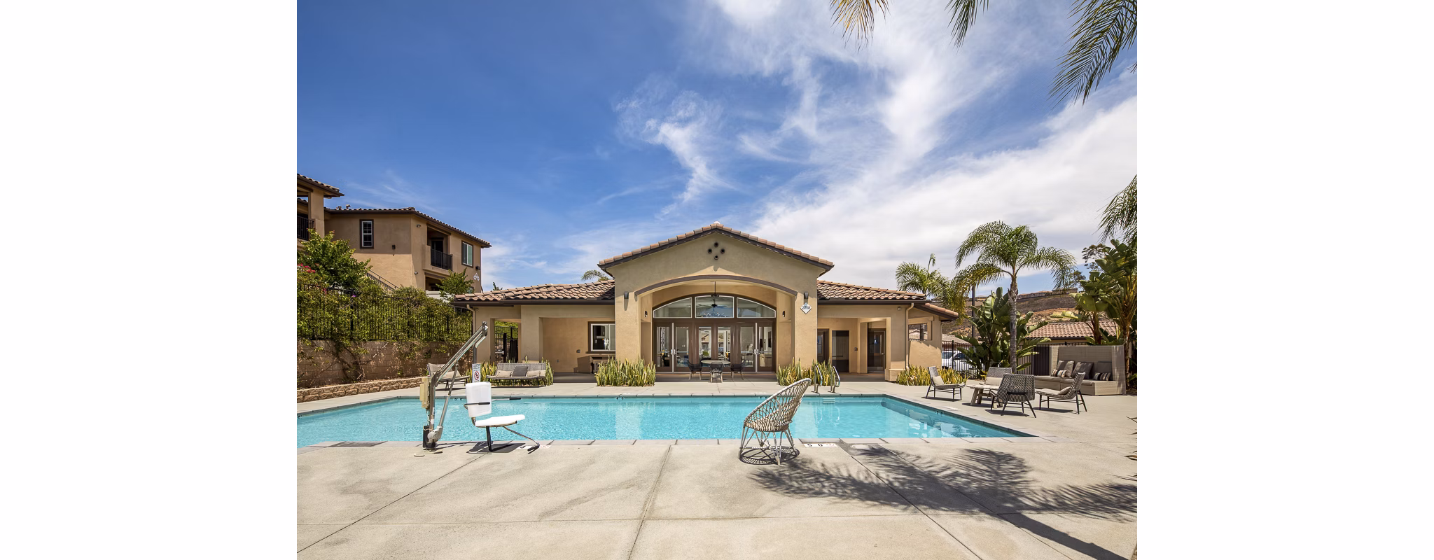 Resort-style outdoor pool at Lakeview 88 Apartments