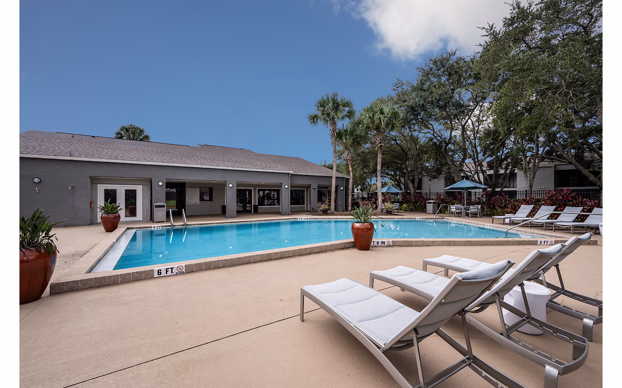 pool at Cadia on the Loop Apartments 