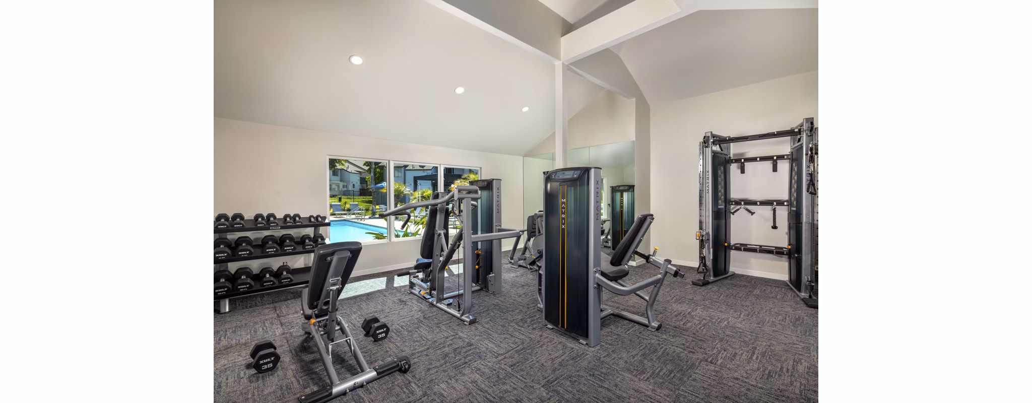 fitness center at Windscape Village Apartments