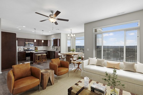 living room at Residences at Indian Trail Apartments
