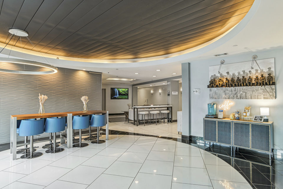 Clubhouse at Rivers Edge Apartments: Luxurious recreation space with modern amenities and stylish design elements for resident enjoyment