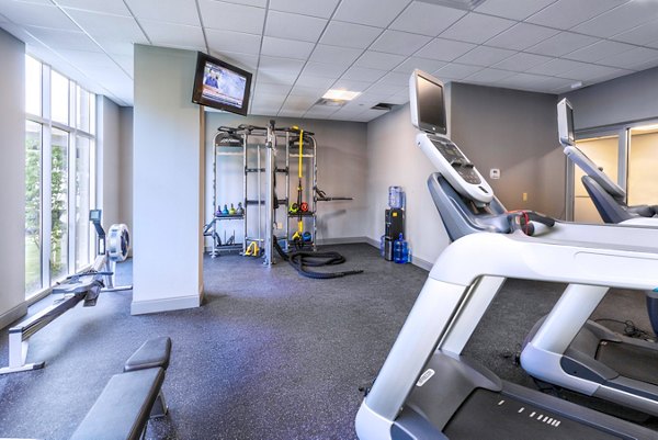 fitness center at Rivers Edge Apartments