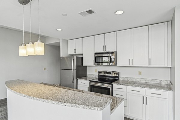 kitchen at Rivers Edge Apartments