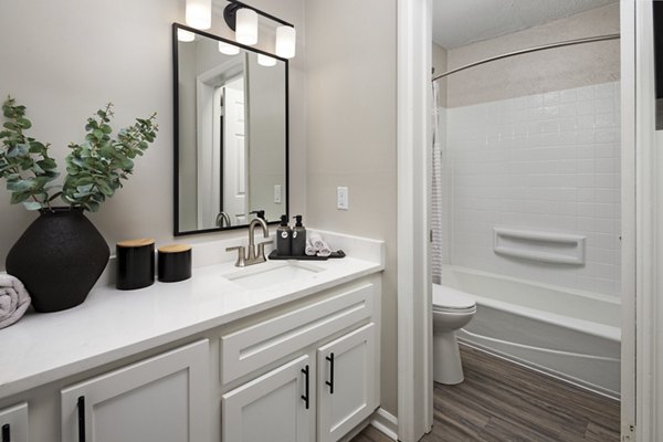 bathroom at Williamsburg Apartments